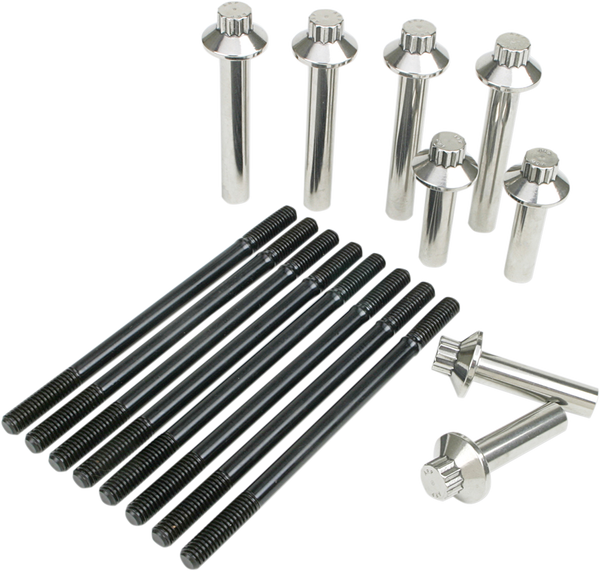 Cylinder Stud And Head Bolt Kit Black, 1, nordicamoto.ro