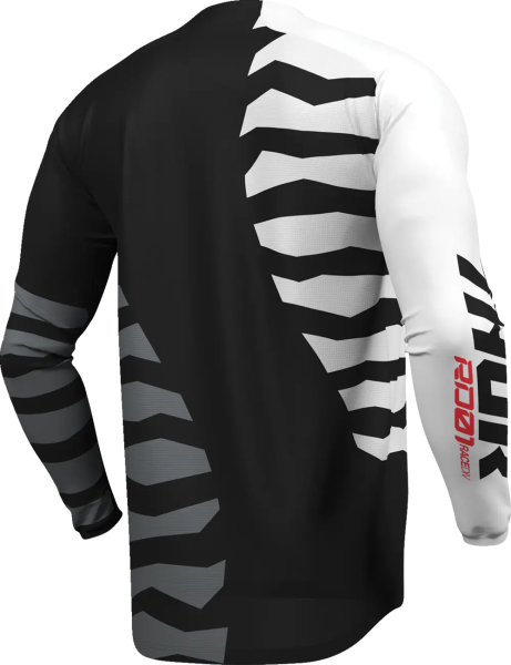 Tricou Launchmode Shredder alb-negru, 17, nordicamoto.ro