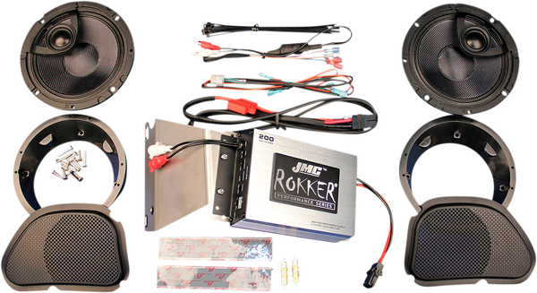 Jmc Rokker® 200w 2-channel Amplifier And Speaker Kit Black, Silver, 1, nordicamoto.ro