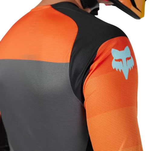 Tricou Fox MX-Flexair Grid Negru/Portocaliu XXL, 3, nordicamoto.ro