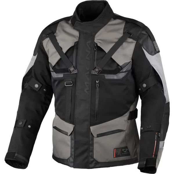 Geaca textil impermeabila touring/adventure MACNA TOUROS M Maro/Gri/Negru, 4, nordicamoto.ro