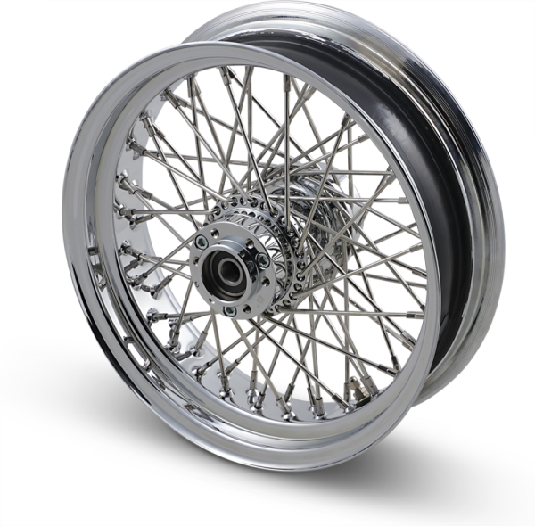 Wheel Assemblies Laced 60-spoke Front Chrome Silver, 1, nordicamoto.ro