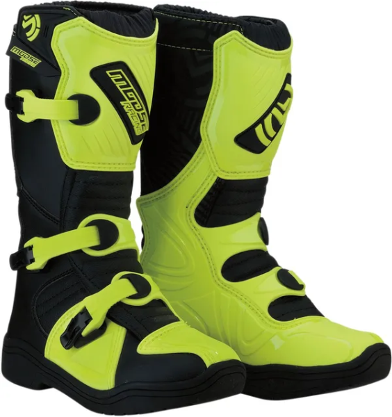 Cizme Copii Moose Racing M1.3 Fluorescent Yellow-2