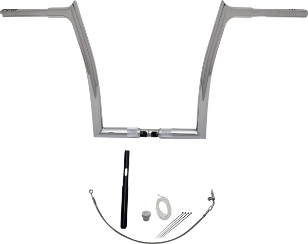 1-1/4(r) Ez Install Pointed Top Handlebar Kit Silver, 5, nordicamoto.ro