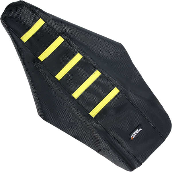 Husă pentru scaun MOOSE RACING cu nervuri, Suz Yel, negru, 1, nordicamoto.ro