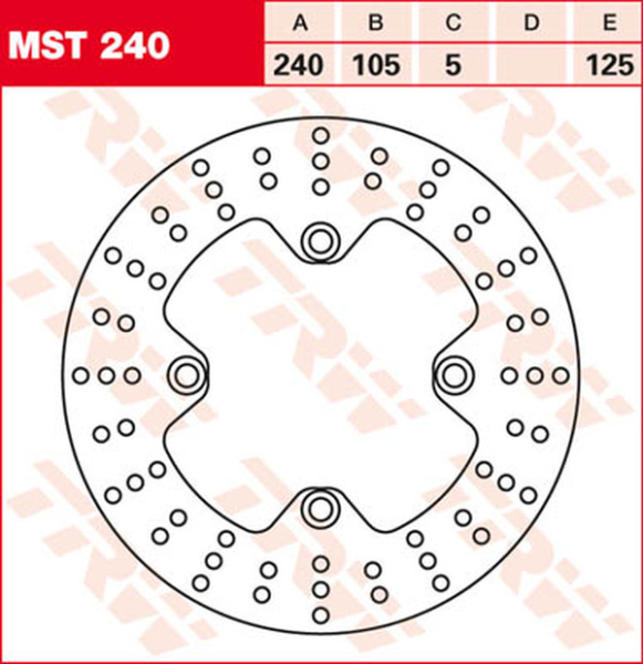 Round Fixed Brake Rotor 220-250mm, 1, nordicamoto.ro
