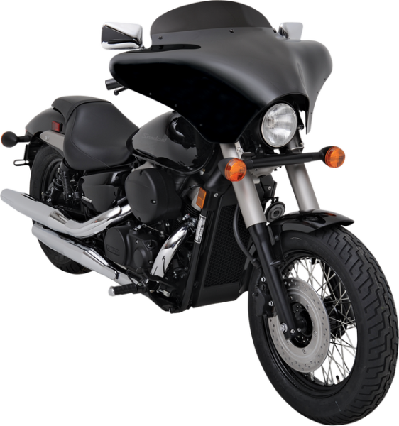 Batwing Fairing Windshield Black, 1, nordicamoto.ro