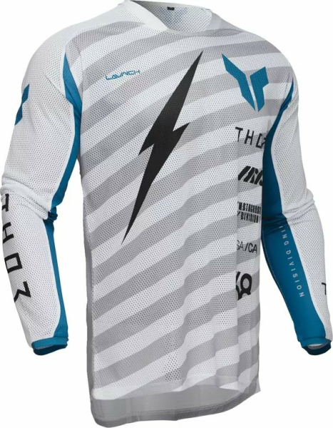 Tricou Enduro Thor Launchmode Vented Raid Gray-1