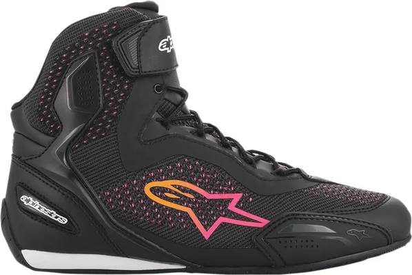 Ghete dama Alpinestars Stella Faster-3 Rideknit Black/Orange/Pink-1