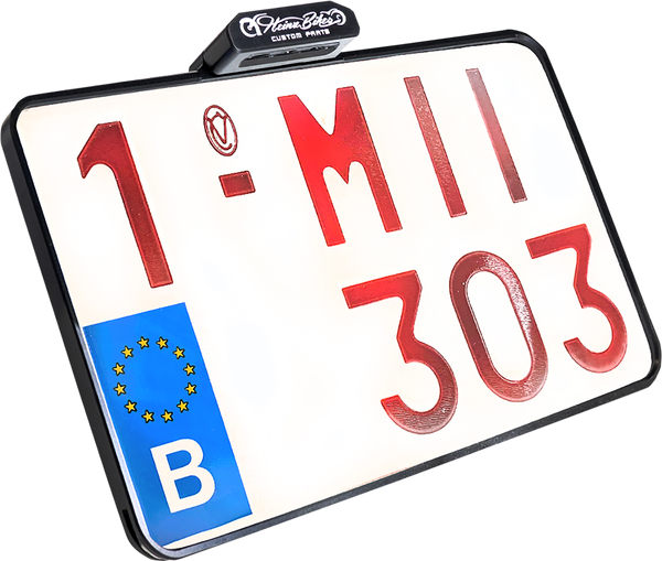 License Plate With Taillight Black, 1, nordicamoto.ro