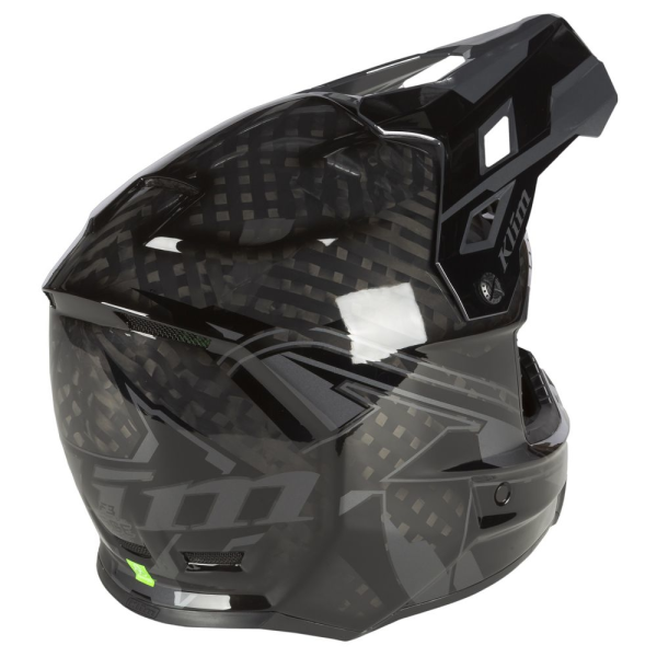 Casca Snowmobil Klim F3 Carbon Pro ECE Ascent Black - Asphalt-2