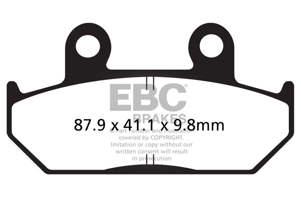 Vee Semi-sintered Brake Pads, 2, nordicamoto.ro