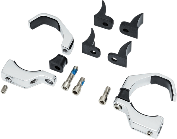Pipe Wrench Fork Mounts For Custom Lights Chrome, 4, nordicamoto.ro
