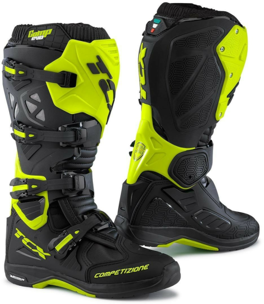 Cizme TCX Comp Evo2 Michelin Negru Galben fluo