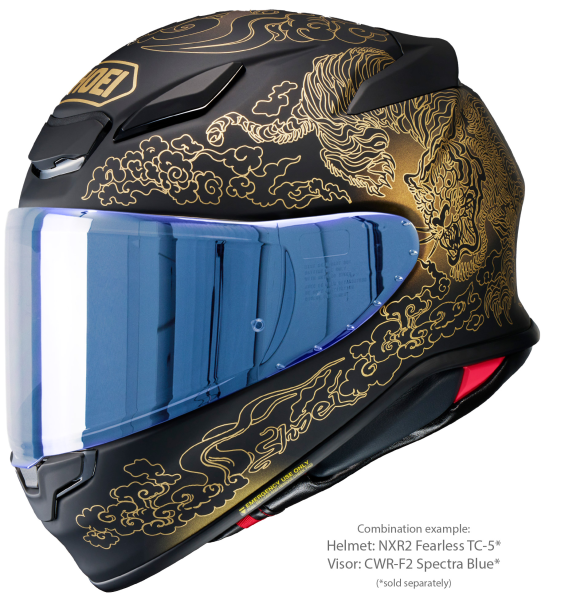 Casca integrala SHOEI NXR2 FEARLESS TC-5 Negru/Auriu Mat XXL-2