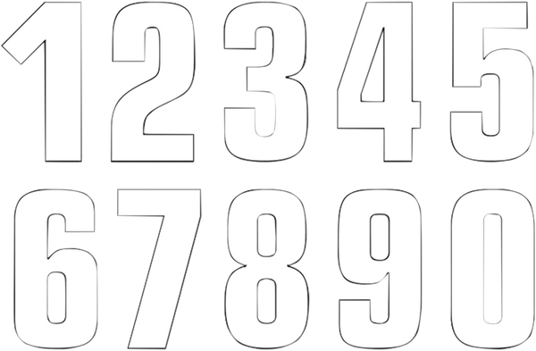 Two Series Numbers White, 1, nordicamoto.ro
