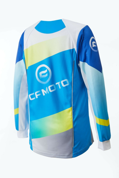 TRICOU COPII MÂNECĂ LUNGĂ CFMOTO – ALBASTRU GRADIENT_6-7, 5, nordicamoto.ro