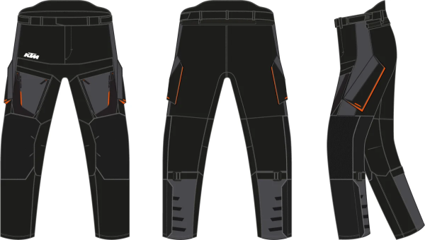 Pantaloni TERRA ADV V3 negru/gri, 2, nordicamoto.ro