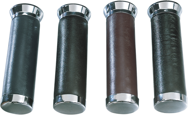 Leather-covered Grips Black, 1, nordicamoto.ro