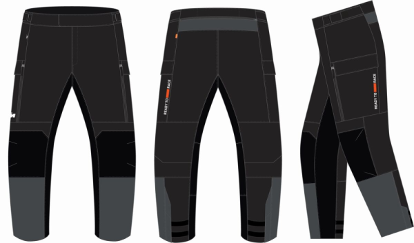 Pantaloni Dama KTM Tourrain V3 WP Grey/Black-1