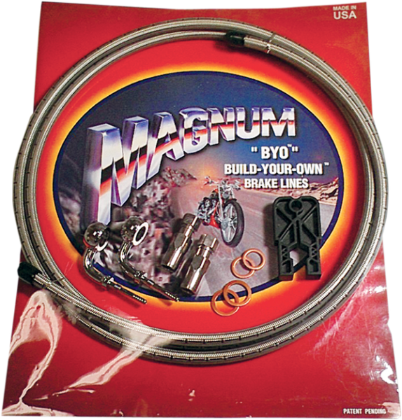 Byo® Build-your-own® Dot Brake Line Kit Raw, Silver, 1, nordicamoto.ro
