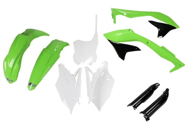 Full Body Replacement Plastic Kit Green, White