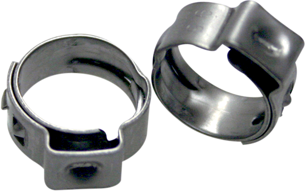 Stepless Ear Clamps Silver 
