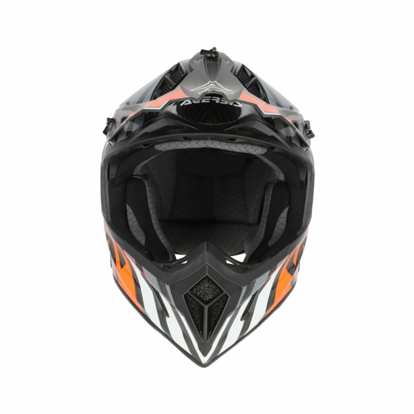 Casca Acerbis Steel Carbon 22.06 Black/Orange-8