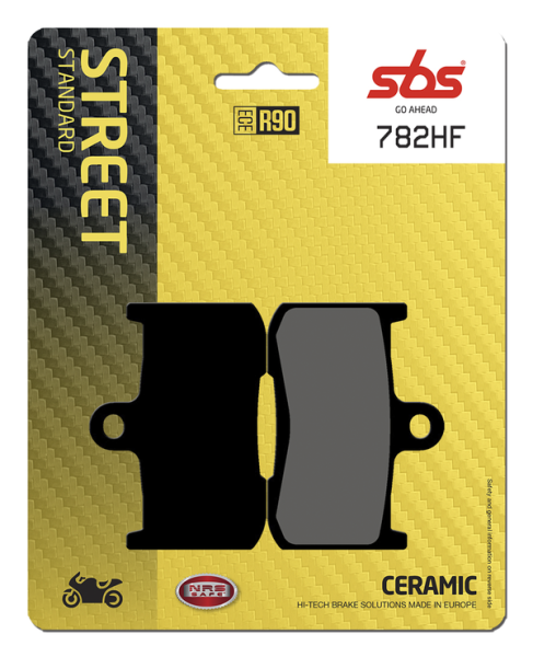 Hf Street Ceramic Organic Brake Pads, 1, nordicamoto.ro