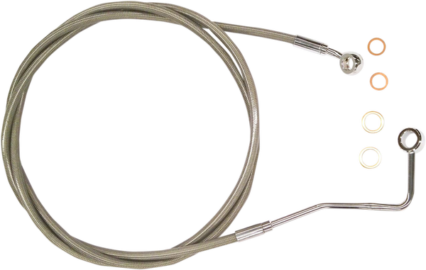Xr Stainless Upper Brake Line Silver, Polished, 1, nordicamoto.ro