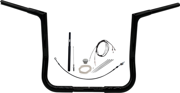 1-1/4(r) Ez Install Flat Top Handlebar Kit Black, 4, nordicamoto.ro