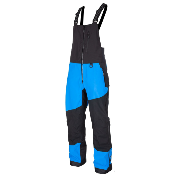 Pantaloni Snowmobil Klim Storm Bib Non-Insulated Electric Blue Lemonade - Black-0