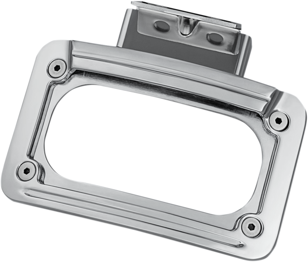 Led Curved License Plate Frame With Mount Chrome, 1, nordicamoto.ro
