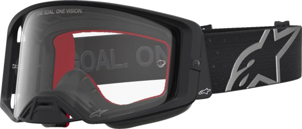 Ochelari Alpinestars Supertech Vesta Negru Mat/Argintiu/Lentila Clara, 1, nordicamoto.ro