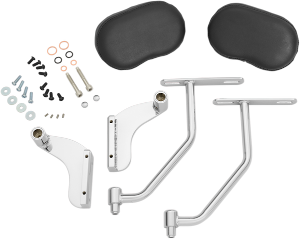 Deluxe Passenger Armrest Kit Silver, 1, nordicamoto.ro