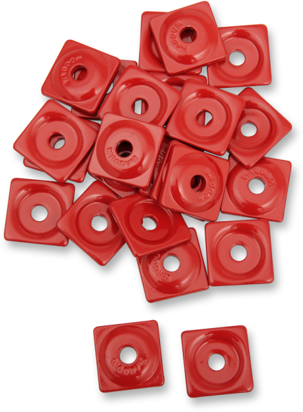 Square Digger® Aluminum Support Plates Red, 1, nordicamoto.ro