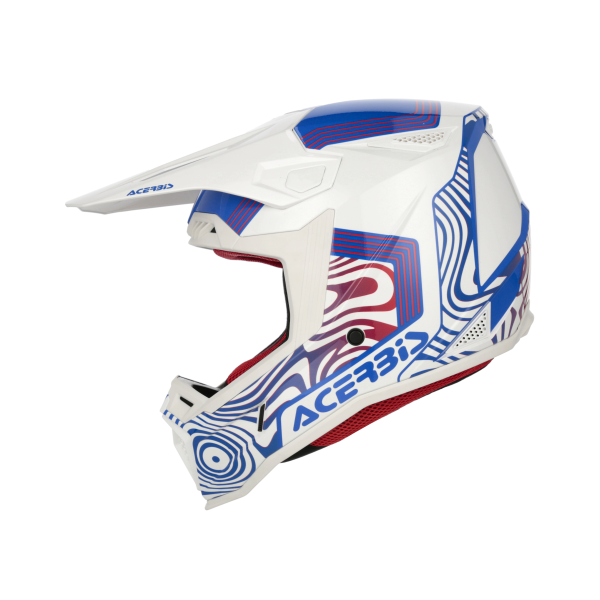 Casca Acerbis Whoops Graphic Alb/Albastru/Rosu XXL-7