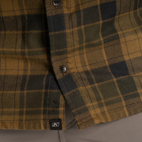 Camasa Klim Cottonwood Midweight Flannel Fiery Red - Black-6