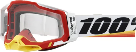 Ochelari 100% Racecraft 2 Red/White ONE SIZE, 1, nordicamoto.ro