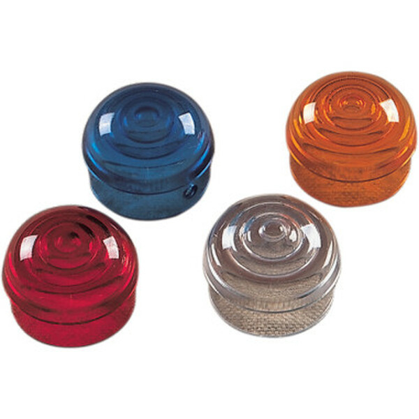Replacement Lens For Chrome Marker Lights Amber, 1, nordicamoto.ro