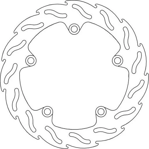 Flame Series Rotor Rear Stainless Steel