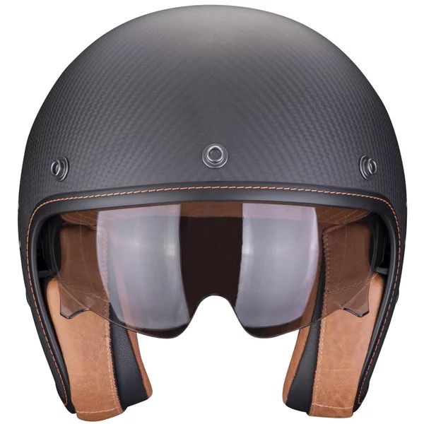 Casca open face SCORPION BELFAST EVO CARBON SOLID Negru XL, 16, nordicamoto.ro