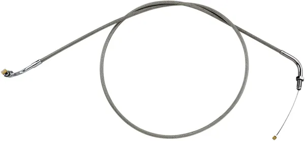 Armor Coat Stainless Steel Throttle/idle Cable For Cruisers Silver-0