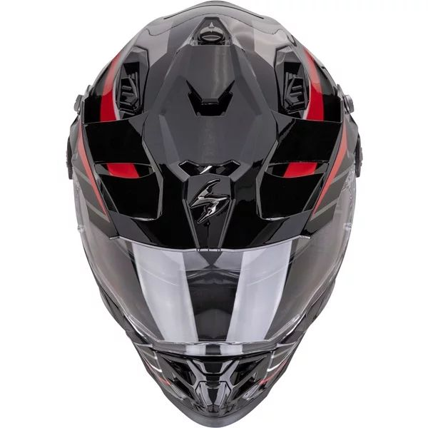 Casca enduro/adventure SCORPION ADF-9000 AIR FEAT S Alb mat/Negru/Rosu, 8, nordicamoto.ro