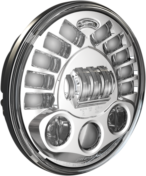 Pedestal Mount Led Adaptive 2 Headlight Chrome, 1, nordicamoto.ro
