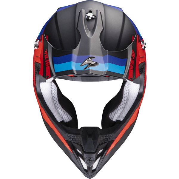 Casca cross-enduro SCORPION EXO VX-16 EVO AIR SPECTRUM Negru mat/Rosu/Albastru-1