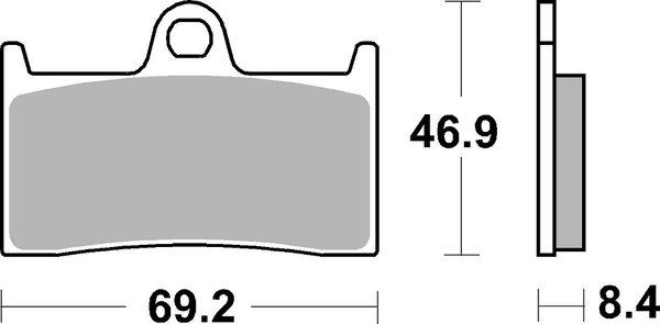 Ds Racing Dual Sintered Brake Pads, 2, nordicamoto.ro