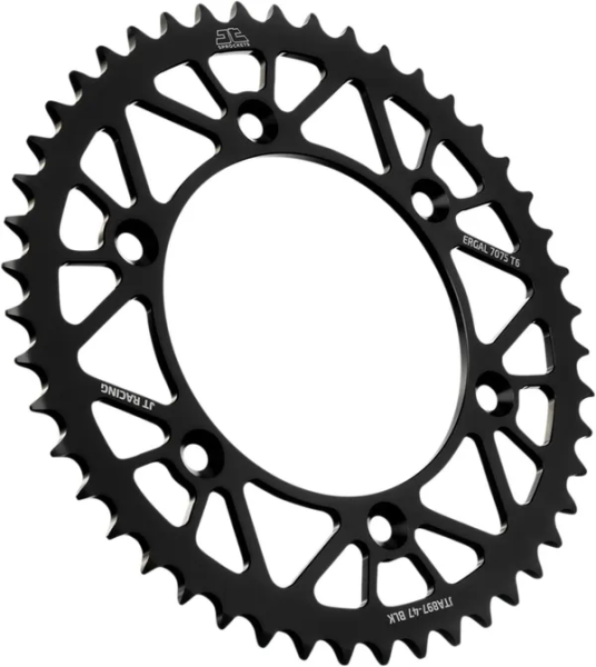 JT SPROCKETS Racelite Aluminum Rear Sprocket Black 