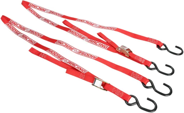 MOOSE RACING Heavy-duty Tie-downs Red -0