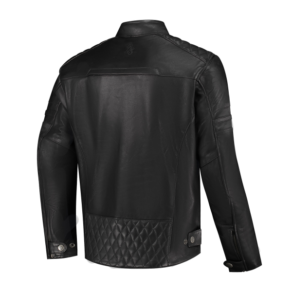 Geaca Piele Rusty Stitches Jari V2 Black-0